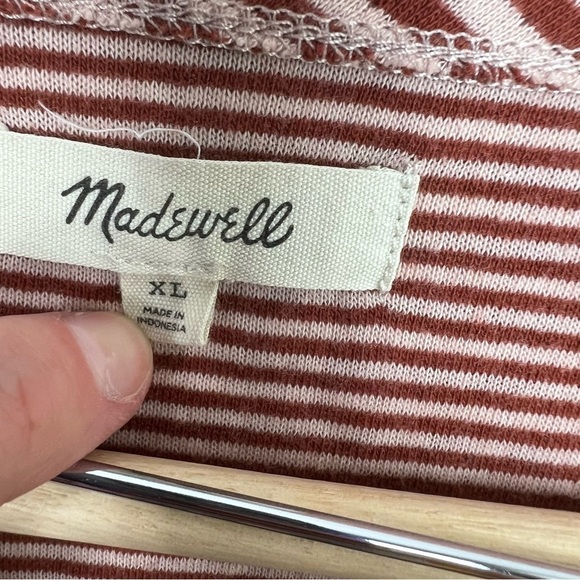 Madewell Double-Faced Henley Tee in Stripe - Picture 9 of 16